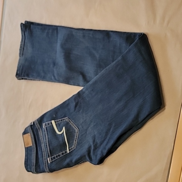 American Eagle Size 4 XLong Original Boot Denim Blue Jeans, Gently Used Cond. - Picture 1 of 16